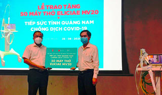 Sở Y tế Quảng Nam tiếp nhận 50 máy thở Eliciae MV20