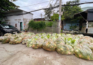 Tặng 113 tấn rau củ quả tươi cho thành phố mang tên Bác