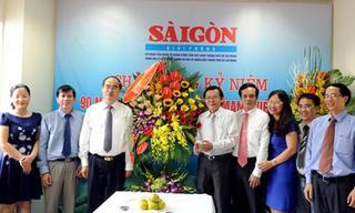 Chủ tịch Nguyễn Thiện Nhân thăm, chúc mừng báo Sài Gòn Giải Phóng, báo Cựu Chiến binh