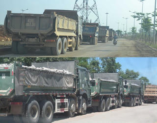 Xử lý các xe chở đất quá tải lưu thông trên QL1A
