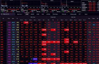 Sàn chứng khoán tiếp tục ngập sắc đỏ