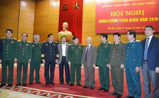 Tổng Bí thư dự Hội nghị Quân chính toàn quân năm 2016