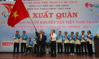 Đoàn VN xuất quân dự ASEAN Para Games 2015