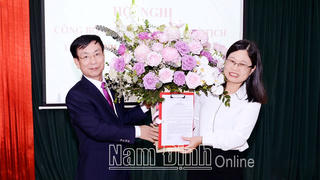 Nam Định: Nữ phó Ban Dân vận làm Giám đốc Sở Công thương