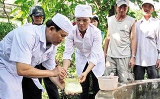 Phòng dịch bệnh sau bão