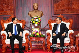 Chủ tịch Trần Thanh Mẫn gửi điện mừng Chủ tịch Mặt trận Lào xây dựng đất nước