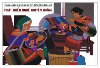 Triển lãm tranh cổ động cỡ lớn về xây dựng nông thôn mới