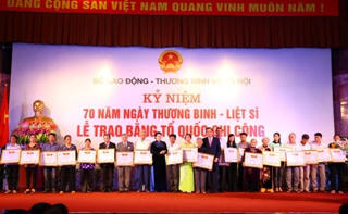 Cấp đổi, cấp lại Bằng Tổ quốc ghi công đối với hơn 3 nghìn liệt sĩ