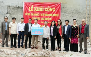 Hưng Yên: Hỗ trợ xây dựng nhà Đại đoàn kết cho hộ nghèo