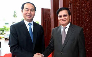 Hoạt động của Chủ tịch nước  Trần Đại Quang tại CHDCND Lào