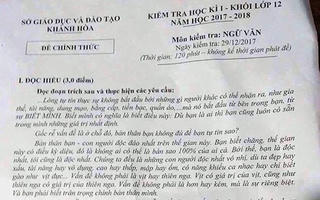 Kỷ luật giáo viên làm lộ đề thi lớp 12