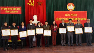 Lạng Sơn: Tổng kết công tác Mặt trận năm 2015