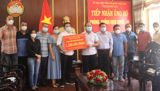 Mặt trận tỉnh Quảng Nam tiếp nhận 1,5 tỷ đồng ủng hộ phòng, chống dịch Covid-19