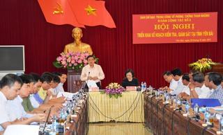 Ban Chỉ đạo phòng, chống tham nhũng làm việc tại Yên Bái