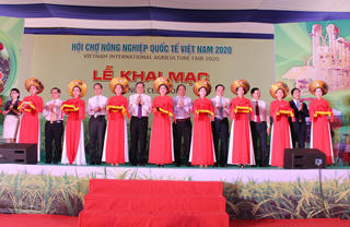 Cần Thơ: Khai mạc Hội chợ nông nghiệp quốc tế năm 2020