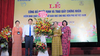 Học viện Phụ nữ Việt Nam đạt tiêu chuẩn kiểm định chất lượng