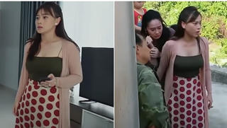 Thời trang của Phương Oanh trong Hương vị tình thân lại bị báo động