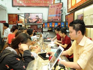 Hai thương hiệu vàng trong nước đảo chiều tăng mạnh theo thế giới