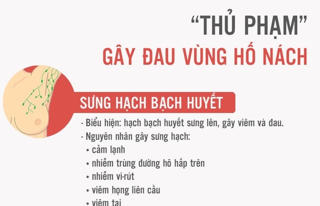 [Inforgraphics] 'Thủ phạm' gây đau vùng hố nách