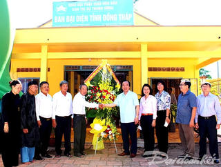 Phó Chủ tịch Ngô Sách Thực chúc mừng Đại lễ khai đạo Phật giáo Hoà Hảo