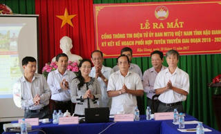 Trang tin điện tử Mặt trận Hậu Giang chính thức vận hành