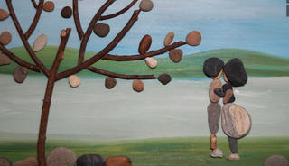 [VIDEO] Những bức tranh sỏi độc đáo của cô gái 9X Hà Nội