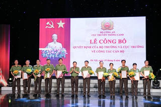Điều động, bổ nhiệm 14 lãnh đạo Cục Truyền thông CAND