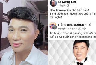 Thông tin ca sĩ Quang Linh qua đời gây bức xúc dư luận