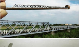 Kiệt tác kiến trúc điêu khắc từ ruột bút chì