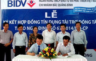 BIDV Bắc Quảng Bình hỗ trợ ngư dân đầu tiên đóng tàu theo Nghị định số 67