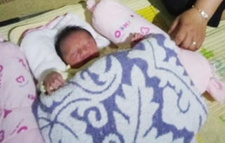 Cháu bé sơ sinh còn nguyên dây rốn bị bỏ trong vườn cây