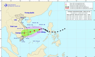 Bão số 10 đang cách quần đảo Hoàng Sa 380 km