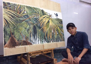 Họa sĩ 9x kể 'chuyện quê' qua tranh vẽ