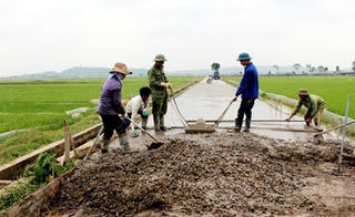 Việt Yên (Bắc Giang): 5 tỷ đồng hỗ trợ xây dựng nông thôn mới