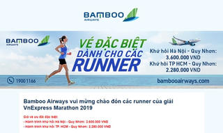 Cổ động viên đua săn vé máy bay đi Quy Nhơn cổ vũ VnExpress Marathon