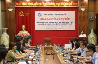 Giao lưu trực tuyến về chính sách BHXH, BHYT