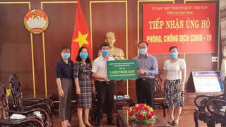Mặt trận Quảng Nam tiếp nhận 1.000 suất quà hỗ trợ phòng, chống dịch