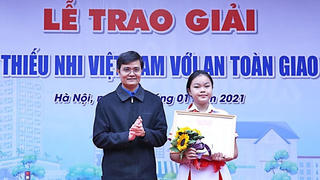 Trao giải “Thiếu nhi Việt Nam với an toàn giao thông” năm 2020