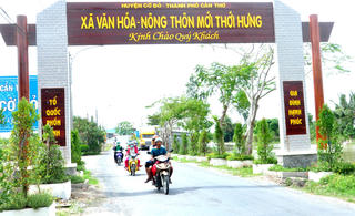 Cờ Đỏ về đích huyện nông thôn mới