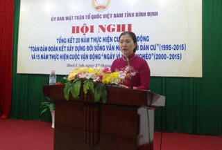 Phó Chủ tịch Trương Thị Ngọc Ánh dự Tổng kết 2 Cuộc vận động lớn tại Bình Định