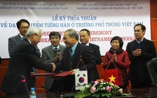 Thí điểm dạy tiếng Hàn cấp trung học tại Việt Nam