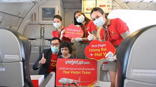 Vietjet khai thác 14 đường bay nội địa Thái Lan