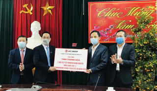 Tập đoàn AIC GROUP tài trợ Thanh Hoá xét nghiệm virus SARS-CoV-2