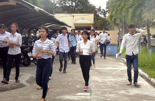 Quảng Nam: 157 thí sinh vắng ngày thi đầu tiên