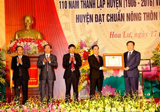 Hoa Lư - huyện nông thôn mới đầu tiên của cả nước theo tiêu chí mới