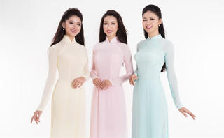 Hoa hậu Việt Nam khoe sắc trong trang phục áo dài