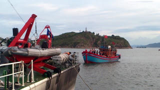 Cứu hộ thành công tàu cá cùng 10 ngư dân