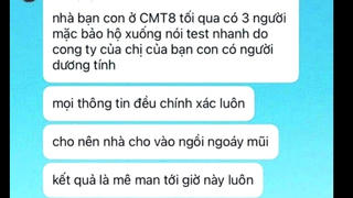 Thực hư thông tin 'nhân viên lấy mẫu test nhanh' gây mê để trộm tài sản