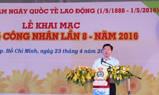 Bí Thư Đinh La Thăng: Công nhân đóng góp lớn vào thành công của TP