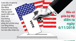[Infographics] Bầu cử giữa kỳ Mỹ - phép thử khả năng của ông Trump